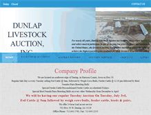 Tablet Screenshot of dunlaplivestock.com